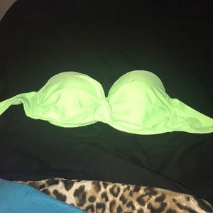 Rue 21 Neon Green Strapless Swimsuit Top. Size M